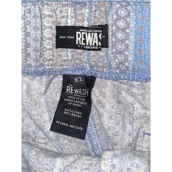 Rewash Womens XL Striped Boho Shorts With Braided Rope Belt & Tassel Trim - Picture 2 of 7